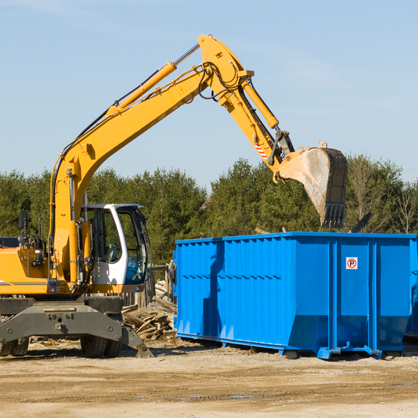 can i choose the location where the residential dumpster will be placed in Juniata MI